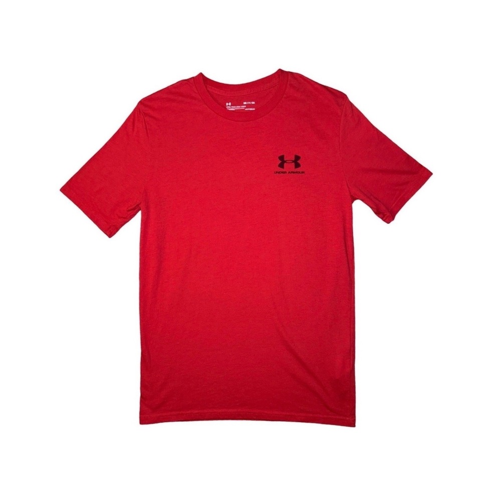 Under Armour HeatGear Short Sleeve T-shirt Red Men's Small  Loose Fit